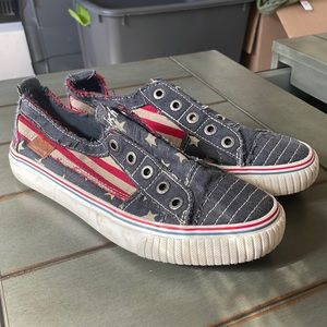 Blowfish American Flag Slip Ons